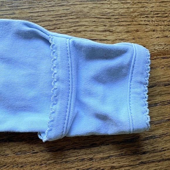 Kissy Kissy soft blue basic cotton footie- Pima cotton- made in Peru- 0-3 months - Picture 10 of 15